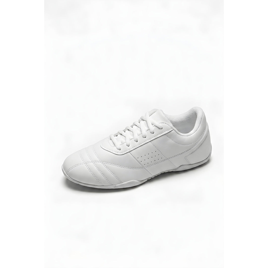 Papoutsia Mazoretas Athlitiko Pogoda Cheer Shoes White Profile MelizDanceShop