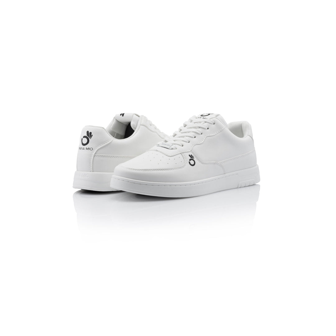 Papoutsia Xorou Athlitika Panamio Low Top White Pair 2 MelizDanceShop