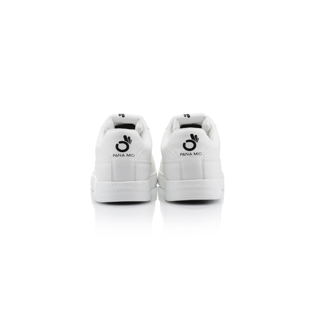 Papoutsia Xorou Athlitika Panamio Low Top White Pair Back 2 MelizDanceShop