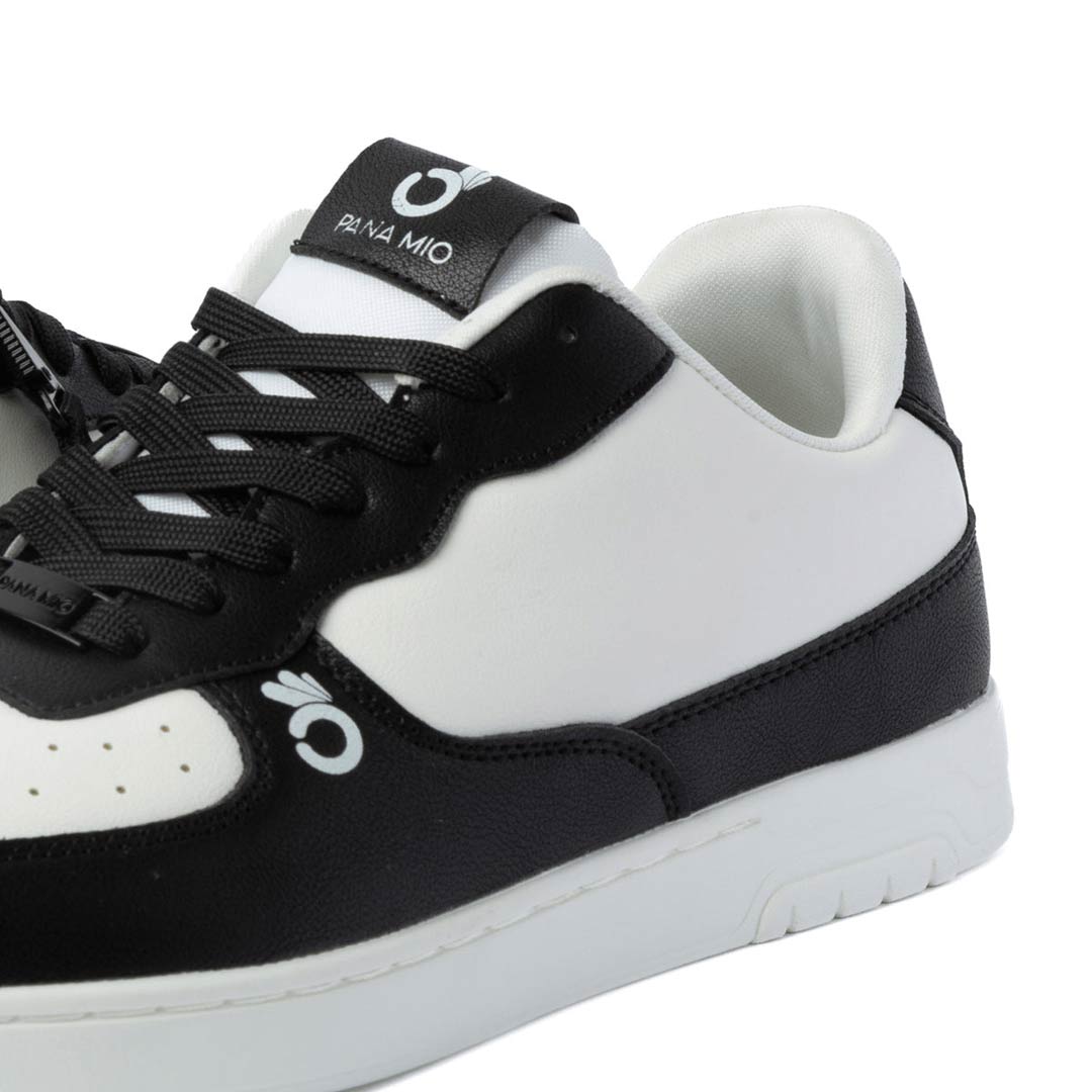 Papoutsia Xorou Athlitika Pana Mio Panta Low Top Street Sole Black and White Zoom MelizDanceShop