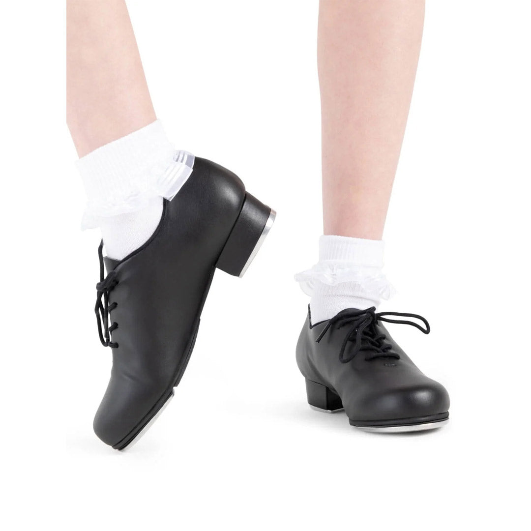 Papoutsia Xorou Klaketes Capezio 473 Downtown Tap Shoes Black Pair 2 MelizDanceShop
