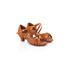 Papoutsia Xorou Latin Efibika Paidika Dancin 5058-035-570 Dark Tan Pair MelizDanceShop