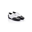 Papoutsia Xorou Oxford Jazz Unisex Dancin 4023-010-620 Lace-Ups White Black Leather Pair MelizDanceShop