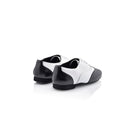 Papoutsia Xorou Oxford Jazz Unisex Dancin 4023-010-620 Lace-Ups White Black Leather Pair Profile MelizDanceShop
