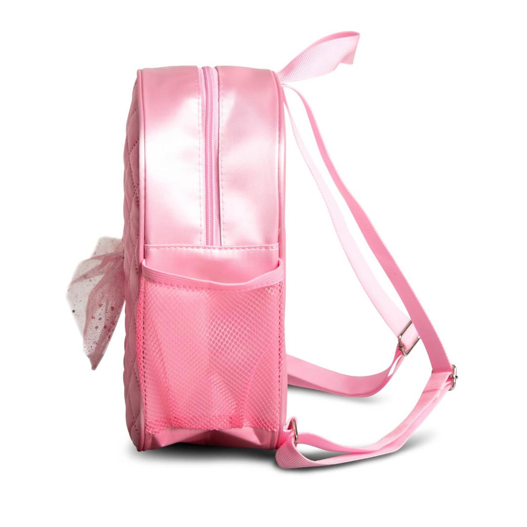 Sakidio Platis Tsanta Mpaletou Paidiki Capezio B282 Tutu Senquin Backpack Pink Profile 2 MelizDanceShop