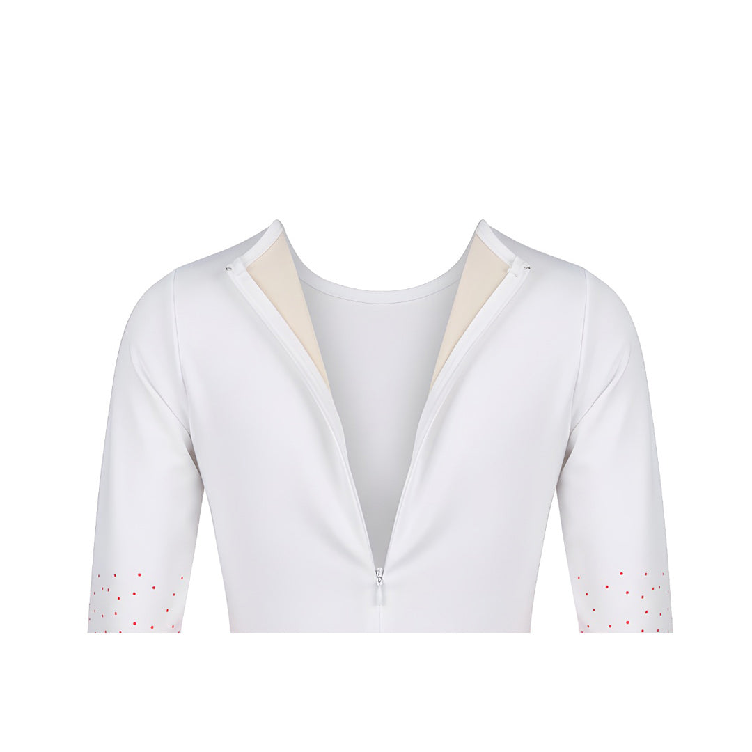 Stoli Mazoretas Agonistiki Refresh Primers Uniform White Hot Pink Back MelizDanceShop