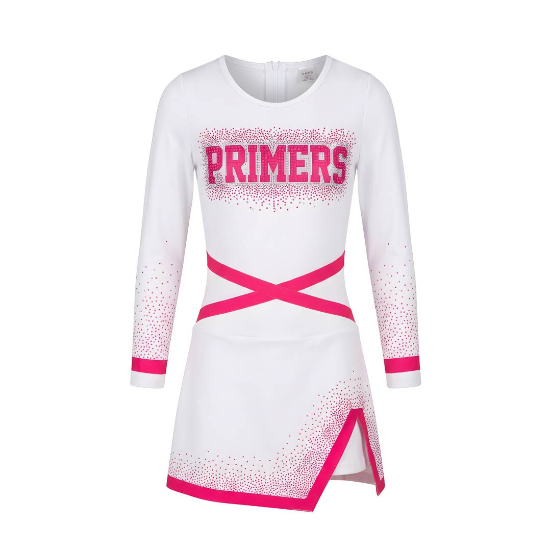 Stoli Mazoretas Agonistiki Refresh Primers Uniform White Hot Pink MelizDanceShop
