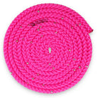 Sxoinaki Rythmikis Gymnastikis Monoxromo Me Strass Agonistiko Pastorelli Patrasso Monochromatic Rope with Swarovski Rhinestones FIG 02403 Fluorescent Pink MelizDanceShop