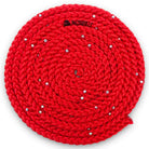 Sxoinaki Rythmikis Gymnastikis Monoxromo Me Strass Agonistiko Pastorelli Patrasso Monochromatic Rope with Swarovski Rhinestones FIG 02403 Red MelizDanceShop