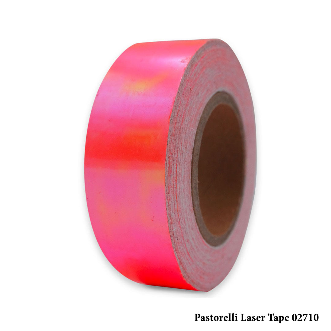 Tainia Gia Stefani Rhythmikis Gymnastikis Pastorelli Laser 02710 Fluorescent Pink Adhesive Hoop Tape MelizDanceShop