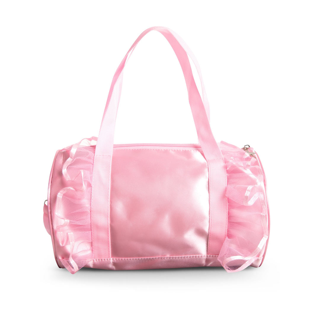 Tsanta Mpaletou Paidiki Capezio B281 Senquin Ballerina Barrel Bag Pink Back MelizDanceShop