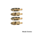 Tsimpidakia Mallion Makigiaz Malliya No Crease Clips 4pc Blonde Tortoise MelizDanceShop
