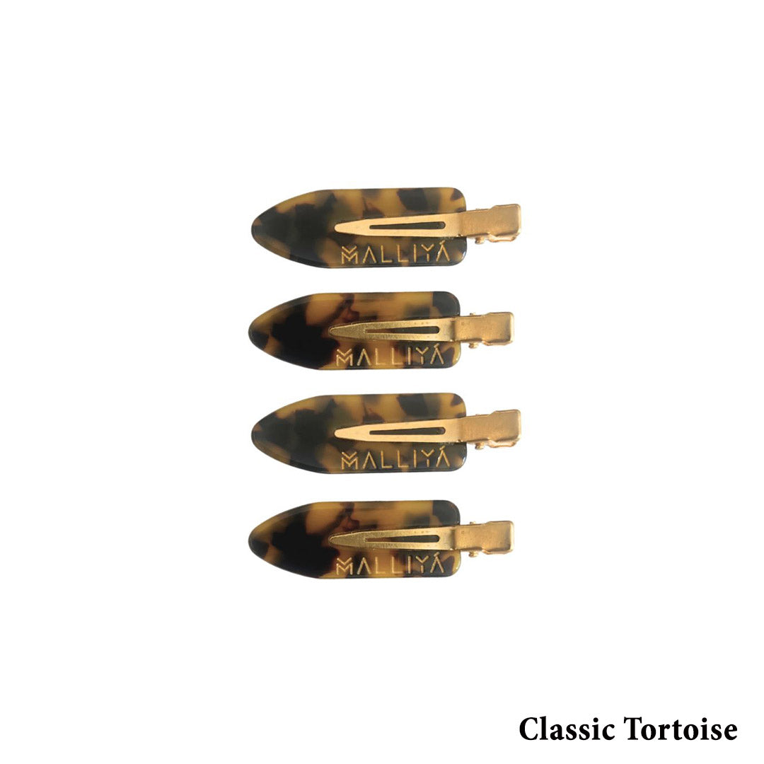 Tsimpidakia Mallion Makigiaz Malliya No Crease Clips 4pc Classic Tortoise MelizDanceShop