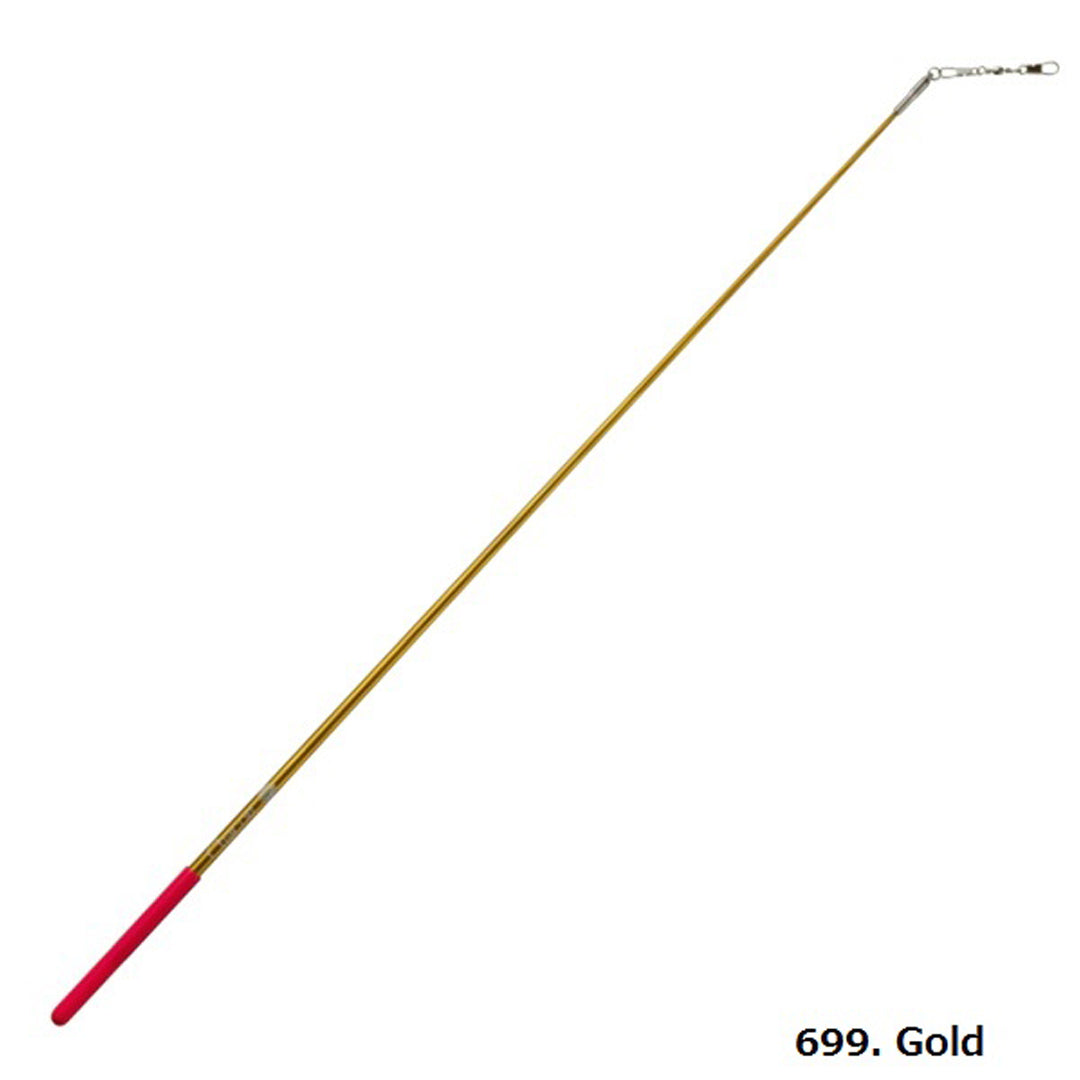 mpagketa kordelas rythmikis gymnastikis agonistiki ribbon stick chacott metallic stick point flexible 699 gold MelizDanceShop