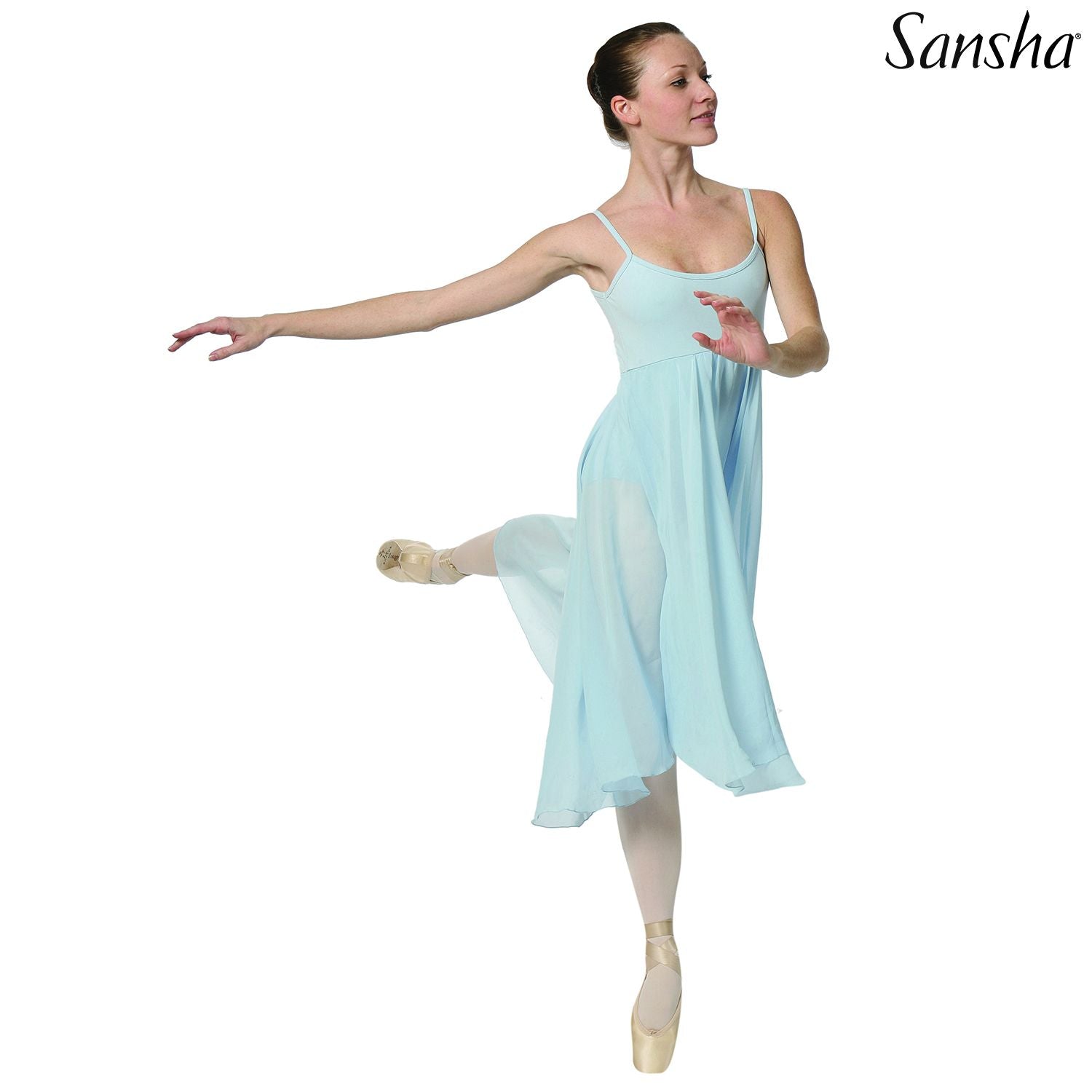 Forema Mpaletou Gynaikeio Tiranta Sansha Mabel Lyrical Light Blue MelizDanceShop