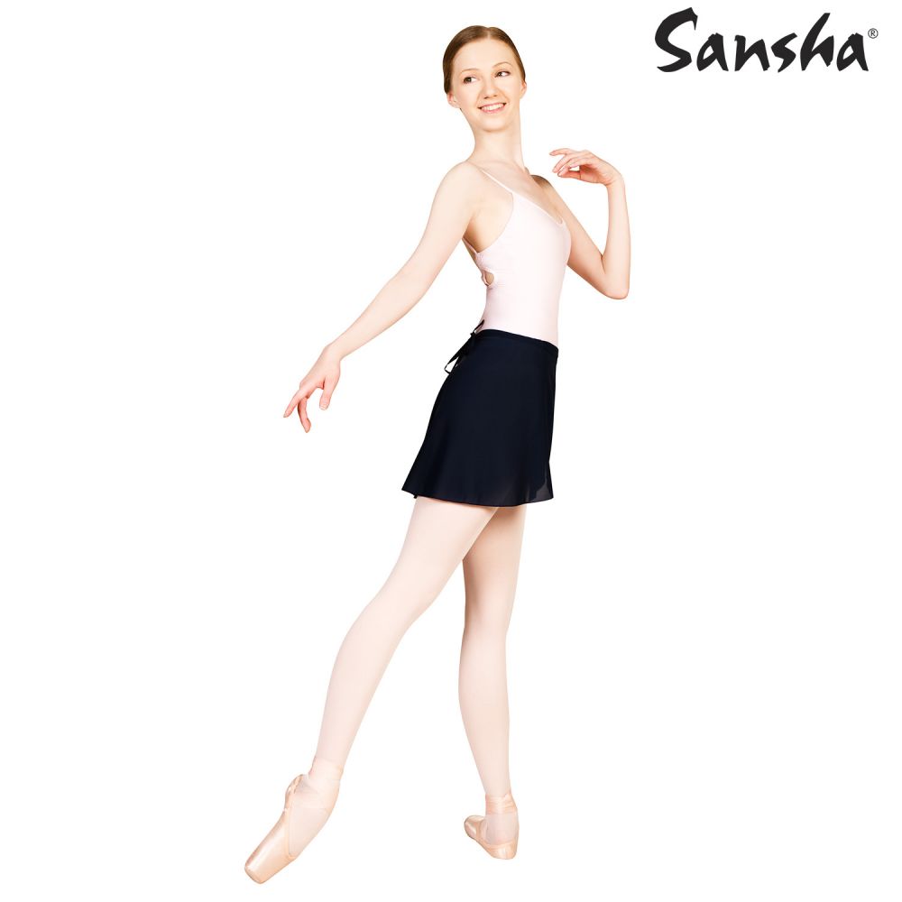 Fousta Mpaletou Gynaikeia Deti Sansha Skye Black MelizDanceShop