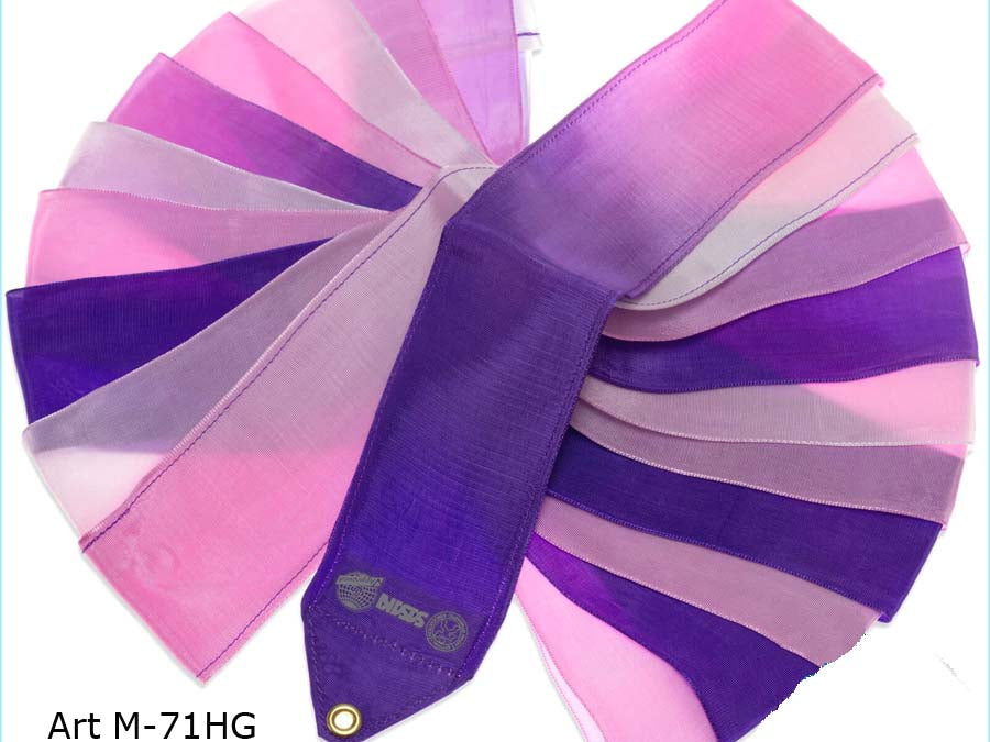 Kordela Rythmikis Gymnastikis Polixromi Agonistiki Sasaki M71HG FIG 6Metra Purple Pink White MelizDanceShop