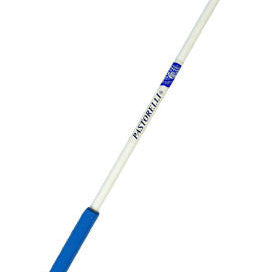 Mpagketa Rythmikis Gymnastikis Agonostiki Pastorelli White Ribbon Stick FIG 00400 Blue Grip MelizDanceShop