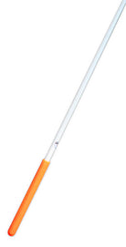 Mpagketa Rythmikis Gymnastikis Agonostiki Pastorelli White Ribbon Stick FIG 00400 Orange Grip MelizDanceShop