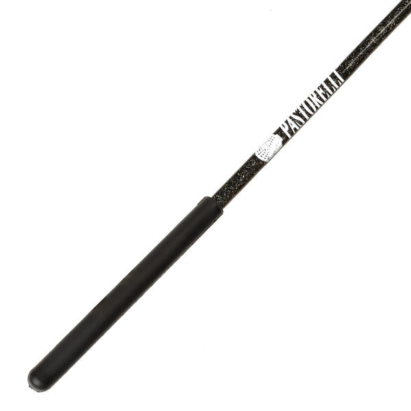 Ribbon Stick Mpagketa Kordelas Rythmikis Gymnastikis Agonistiki Pastorelli Glitter Stick FIG 00400 Glitter Black Black Grip MelizDanceShop