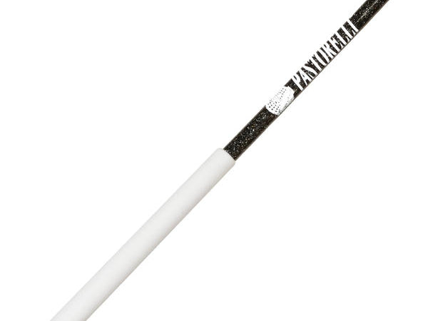 Ribbon Stick Mpagketa Kordelas Rythmikis Gymnastikis Agonistiki Pastorelli Glitter Stick FIG 00400 Glitter Black White Grip MelizDanceShop