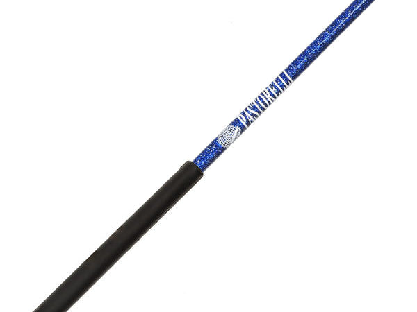 Ribbon Stick Mpagketa Kordelas Rythmikis Gymnastikis Agonistiki Pastorelli Glitter Stick FIG 00400 Glitter Blue Black Grip MelizDanceShop