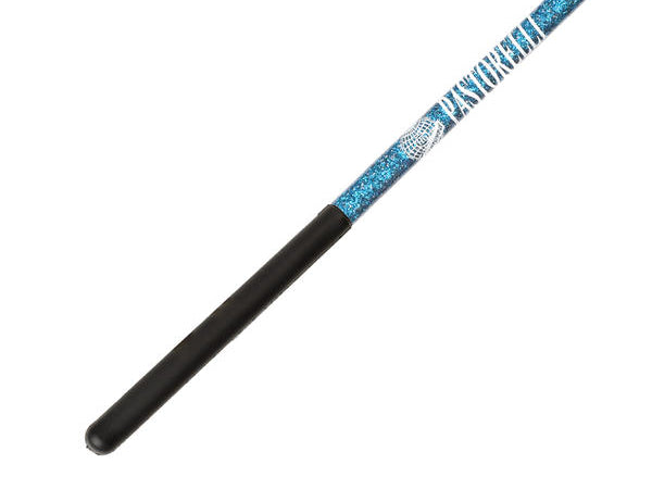 Ribbon Stick Mpagketa Kordelas Rythmikis Gymnastikis Agonistiki Pastorelli Glitter Stick FIG 00400 Glitter Emerald Black Grip MelizDanceShop