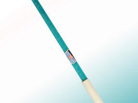 Ribbon Stick Mpagketa Kordelas Rythmikis Gymnastikis Agonistiki Pastorelli Glitter Stick FIG 00400 Glitter Emerald White Grip MelizDanceShop