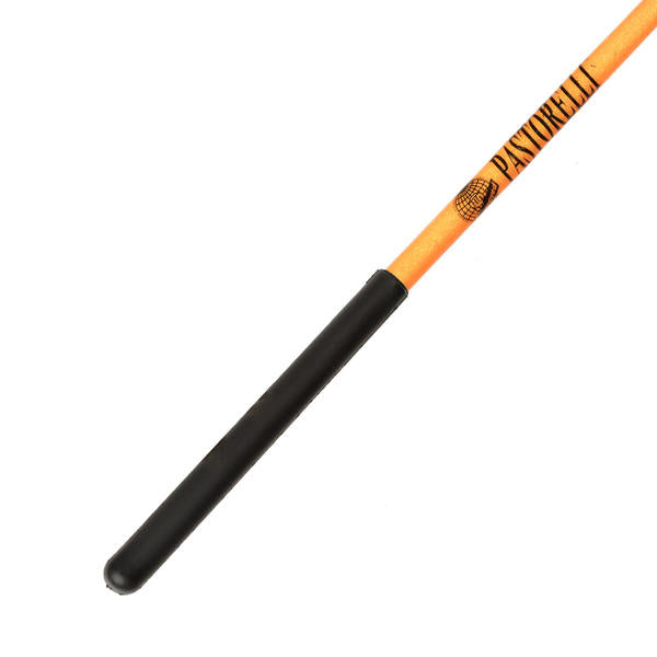 Ribbon Stick Mpagketa Kordelas Rythmikis Gymnastikis Agonistiki Pastorelli Glitter Stick FIG 00400 Glitter Fluo Orange Black Grip MelizDanceShop
