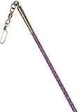 Ribbon Stick Mpagketa Kordelas Rythmikis Gymnastikis Agonistiki Pastorelli Glitter Stick FIG 00400 Glitter Lilac Black Grip MelizDanceShop