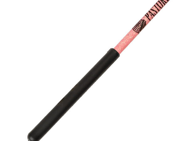 Ribbon Stick Mpagketa Kordelas Rythmikis Gymnastikis Agonistiki Pastorelli Glitter Stick FIG 00400 Glitter Pink Black Grip MelizDanceShop