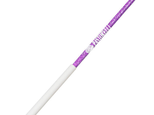Ribbon Stick Mpagketa Kordelas Rythmikis Gymnastikis Agonistiki Pastorelli Glitter Stick FIG 00400 Glitter Pink Violet White Grip MelizDanceShop