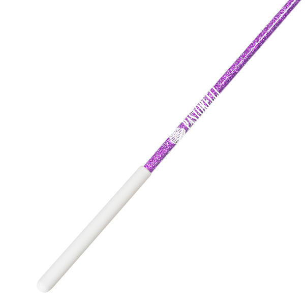 Ribbon Stick Mpagketa Kordelas Rythmikis Gymnastikis Agonistiki Pastorelli Glitter Stick FIG 00400 Glitter Pink Violet White Grip MelizDanceShop