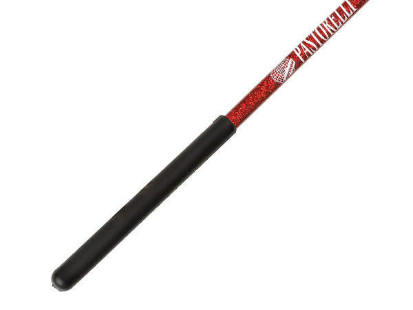 Ribbon Stick Mpagketa Kordelas Rythmikis Gymnastikis Agonistiki Pastorelli Glitter Stick FIG 00400 Glitter Red Black Grip MelizDanceShop