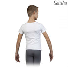 Andriki Mplouza T-Shirt Konto Maniki Sansha Stuart H3051C Cotton Lycra White Back MelizDanceShop