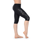 Paidiko Kolan Me Stras Rhinestones Sparkling Leggings Lycra Black AB Rhinestones MelizDanceShop