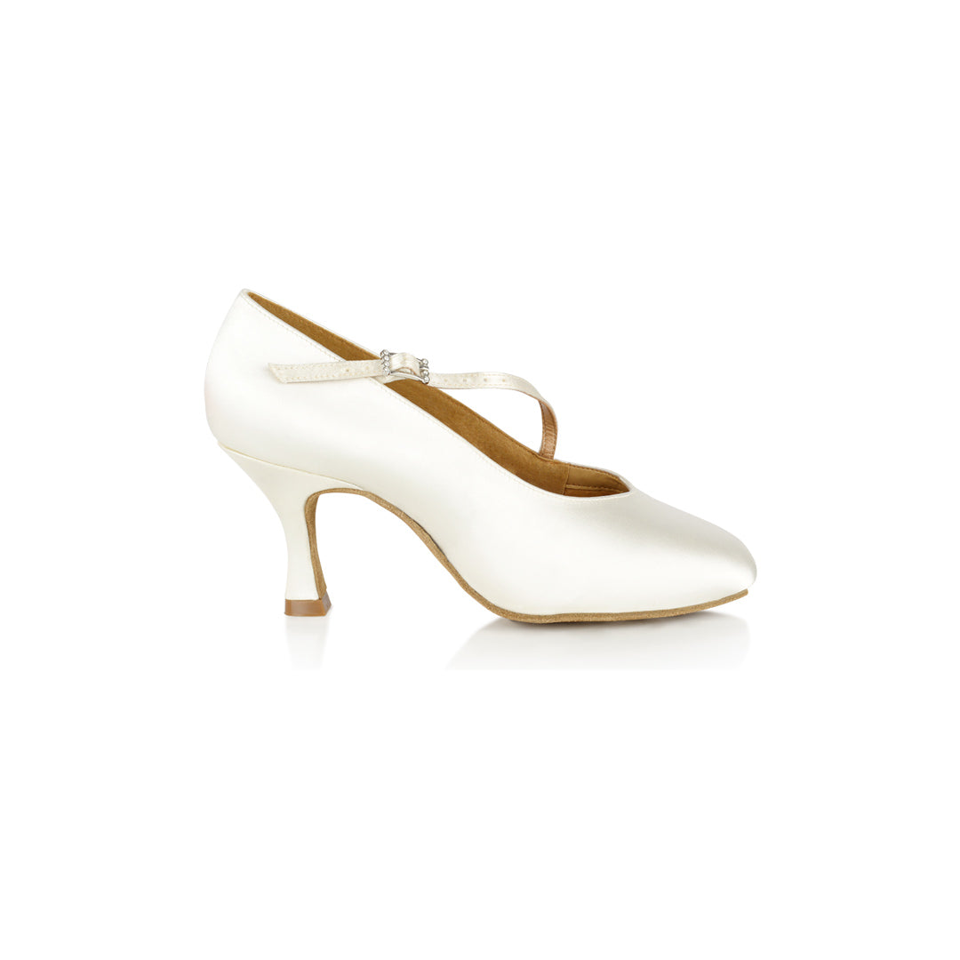 Papoutsia Ballroom Evrwpaikwn Gynaikeia Xeiropoihta Ray Rose Rockslide White Profile MelizDanceShop