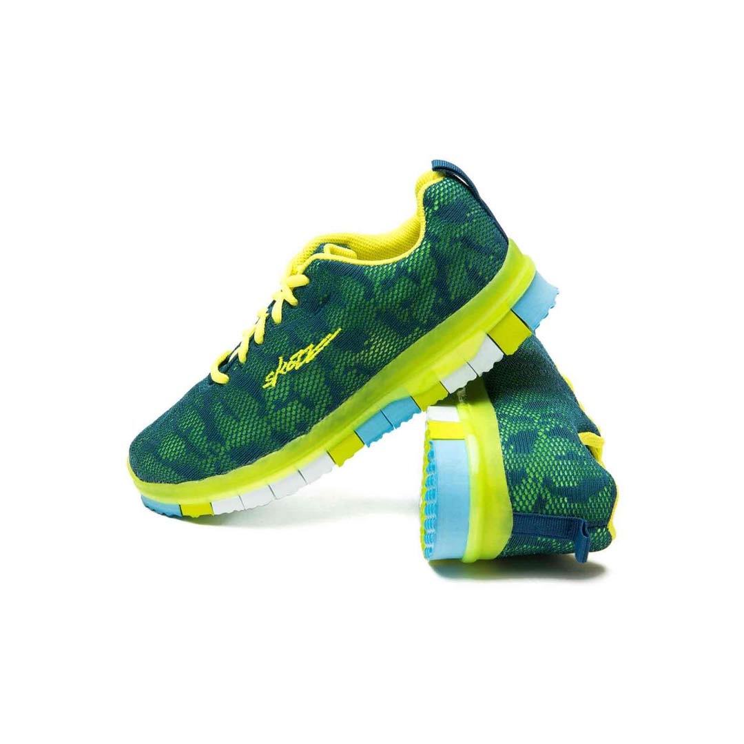 Papoutsia Latin Athlitika Sneakers Sansha Mint Green Yellow Pair MelizDanceShop