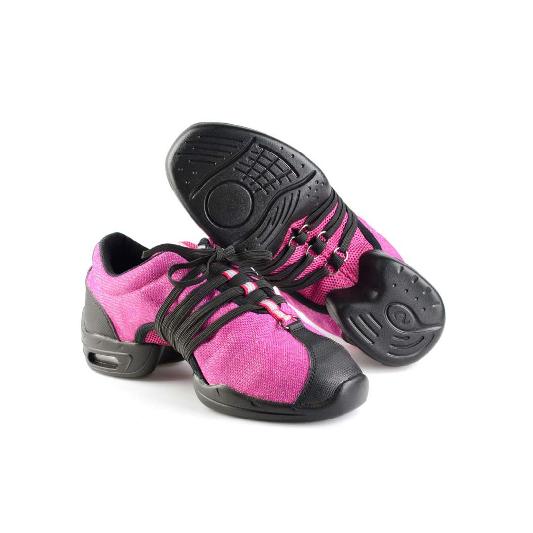 Papoutsia Latin Athlitika Sneakers Sansha Studio 54 Fuchsia Pair MelizDanceShop