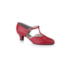 Papoutsia Latin Gynaikeia Social Dance Steps Xeiropoihta FreedOfLondon Moonstone Leather Red MelizDanceShop