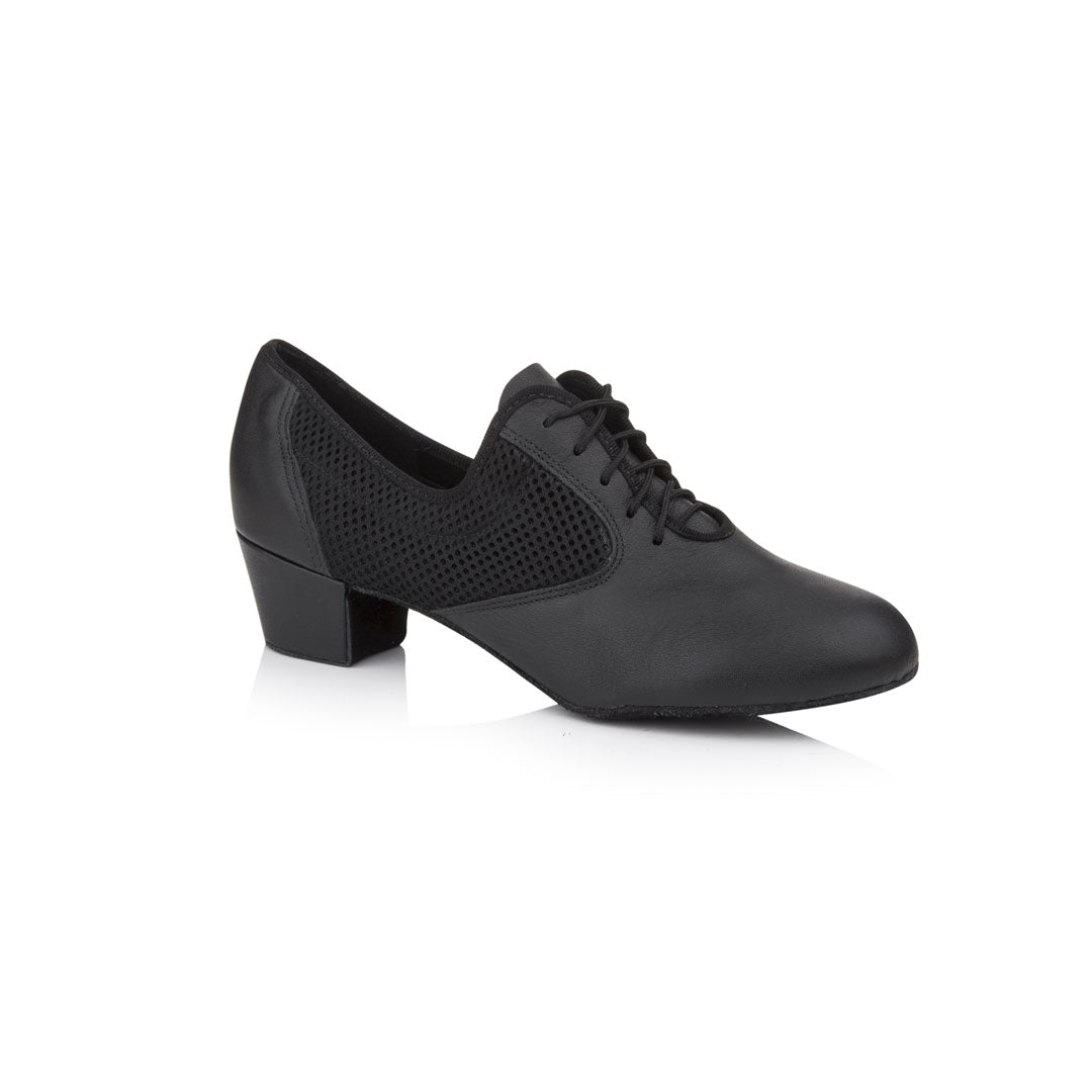 Papoutsia Latin Practice Gynaikeia Xeiropoihta Freed Of London Venice Leather Mesh Black MelizDanceShop
