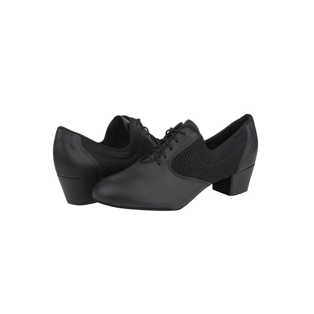 Papoutsia Latin Practice Gynaikeia Xeiropoihta Freed Of London Venice Leather Mesh Black Pair MelizDanceShop