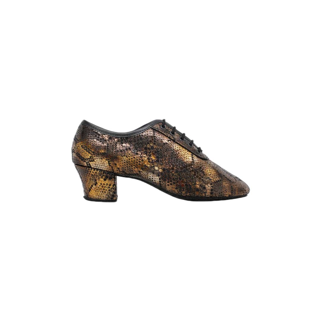 Papoutsia Latin Practice Gynaikeia Xeiropoihta Ray Rose Leather Python Effect Limited Edition Profile MelizDanceShop