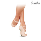 Papoutsia Mpaletou Ifasmatina Gynaikeia Andrika Sansha Pro 1 C Split Sole Light Pink MelizDanceShop
