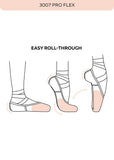 Pouent Papoutsia Mpaletou Grishko 3007 Pro Flex Pointe Shoes Easy Roll MelizDanceShop