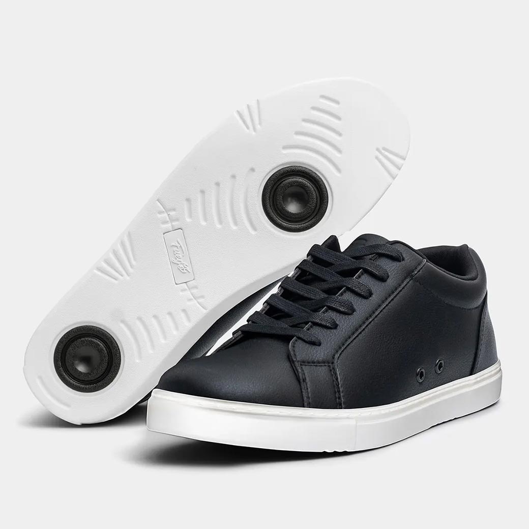 Papoutsia Xorou Athlitika Fuego Low Top Black Pair Sole MelizDanceShop