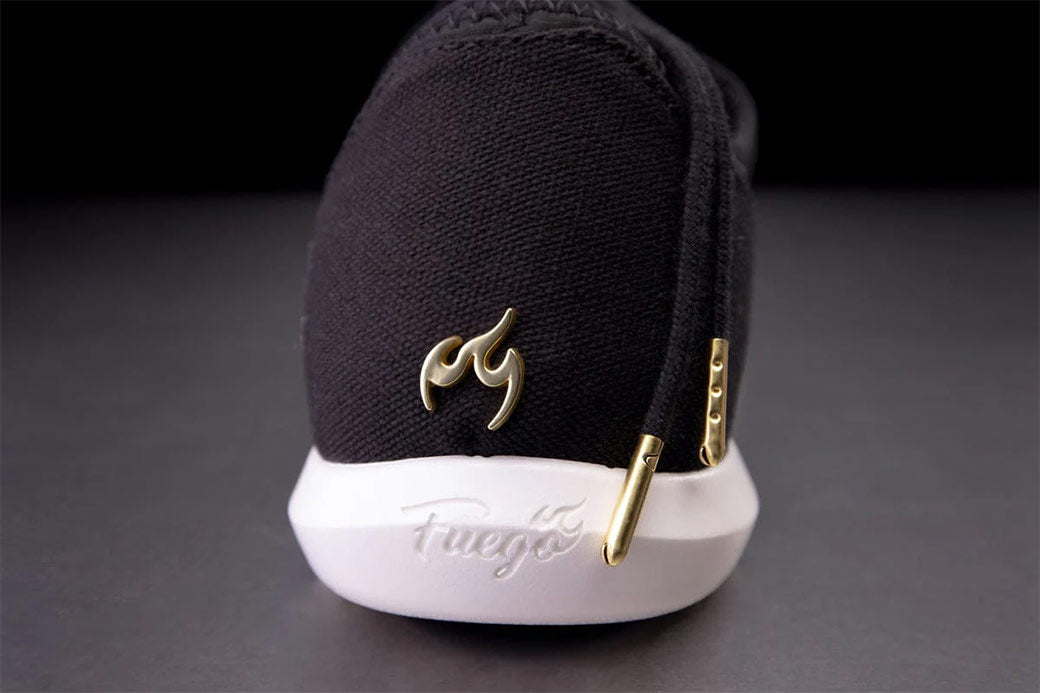 Papoutsia Xorou Athlitika Fuego Split Sole Black Back MelizDanceShop