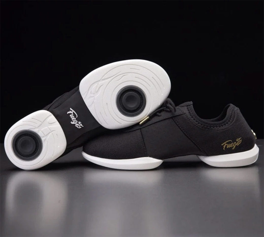 Papoutsia Xorou Athlitika Fuego Split Sole Black Pair Sole MelizDanceShop