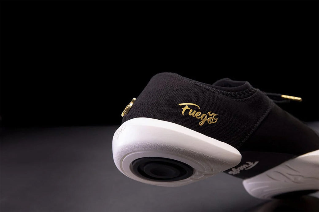 Papoutsia Xorou Athlitika Fuego Split Sole Black Profile MelizDanceShop