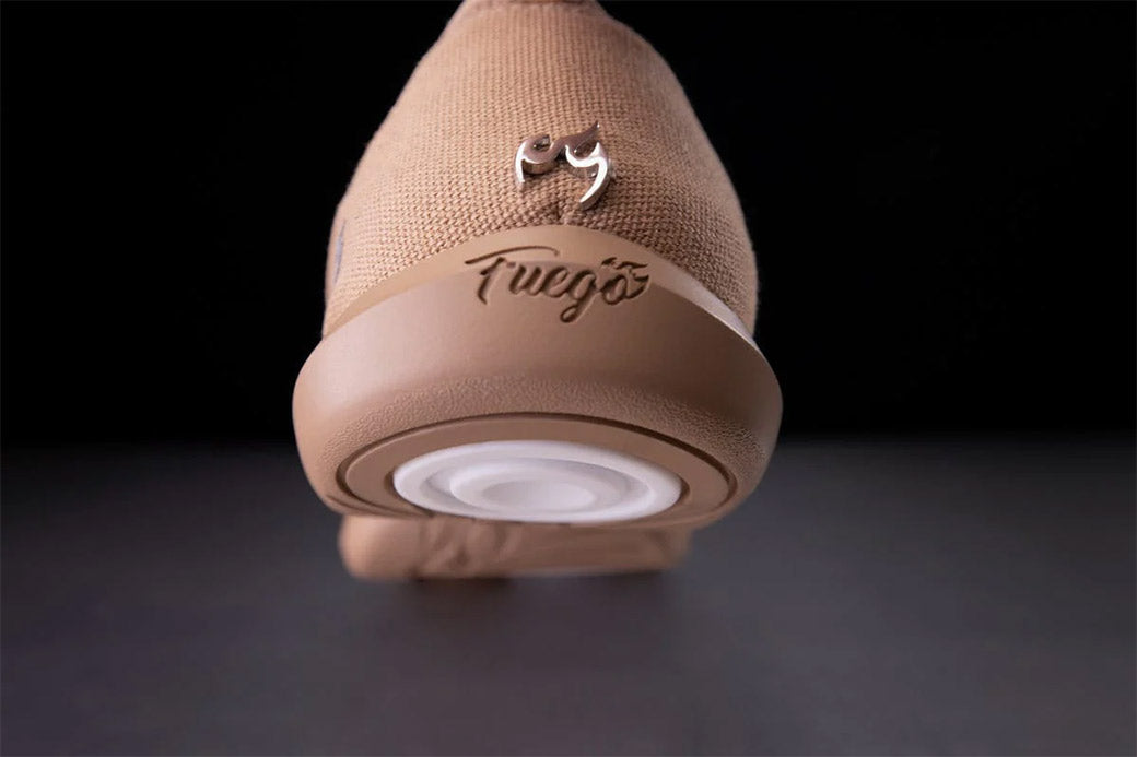 Papoutsia Xorou Athlitika Fuego Split Sole Latte Back 2  MelizDanceShop